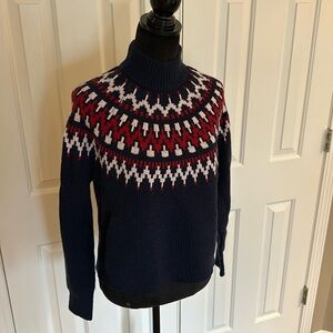 J Crew alpine sweater. Mock neck. Size small